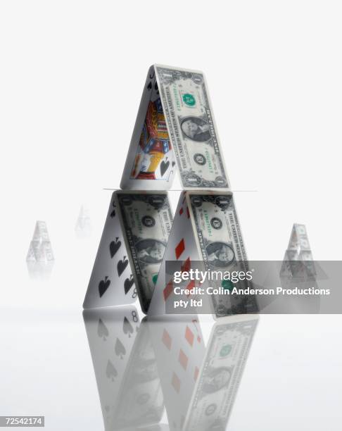 Card Stack Pyramid Card Pyramid Photos and Premium High Res Pictures - Getty Images