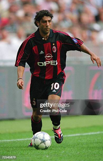 Rui Costa of Milan looks to play the ball during a Pre-season Friendly Tournament match against Ajax played at the Amsterdam ArenA in Amsterdam,...