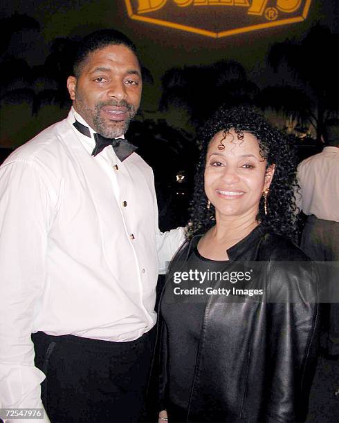 Former Los Angeles Lakers basketball player Norm Nixon with wife actress Debbie Allen attend the 33rd Annual National Association for the Advancement...