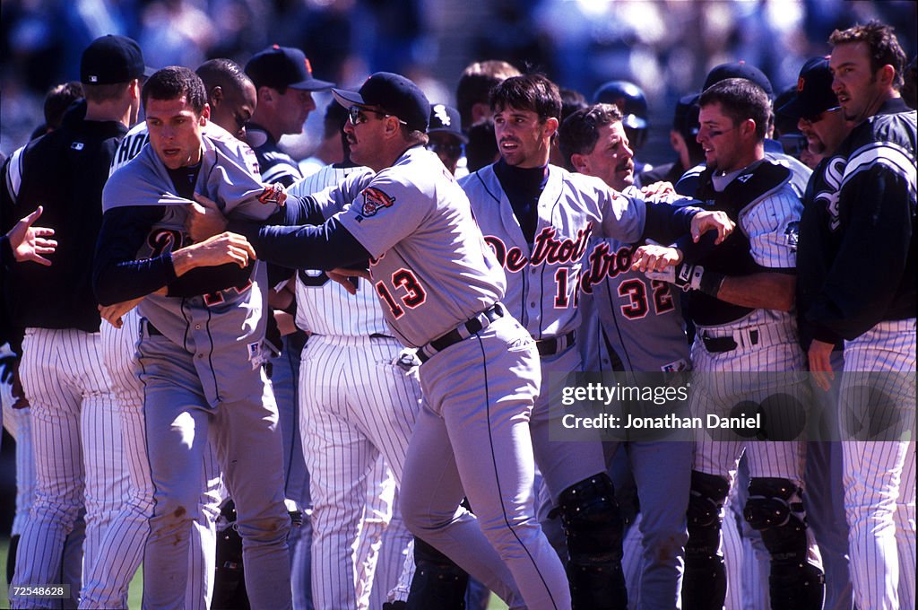 Tigers v White Sox Fight