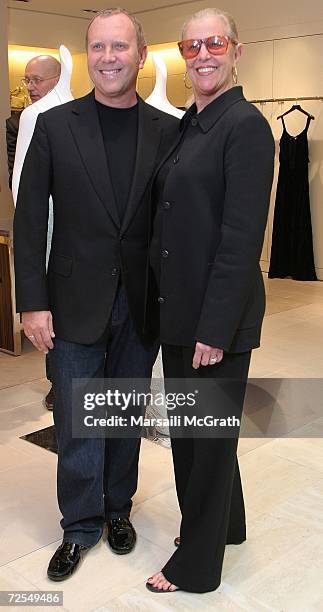 Fashion Designer, Michael Kors and his mother Joan Kors attend his in-store appearance and fashion show at Nieman Marcus on November 14, 2006 in...