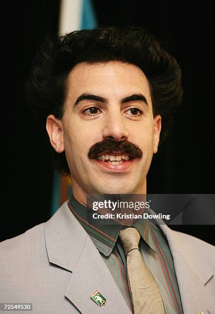 Borat Sacha Baron Cohen Promotes Borat Film In Melbourne Photos and Premium ...