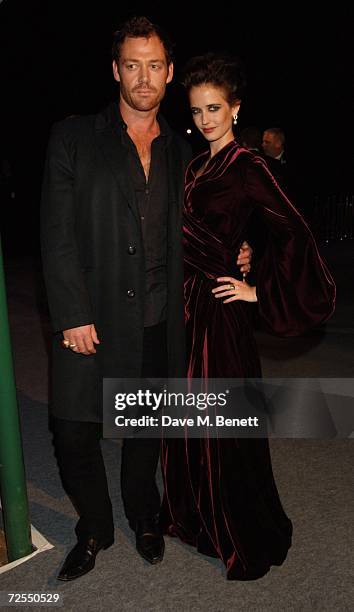 Actress Eva Green with guest attend the after party following the World premiere of the new James Bond film "Casino Royale" held at Berkeley Square...