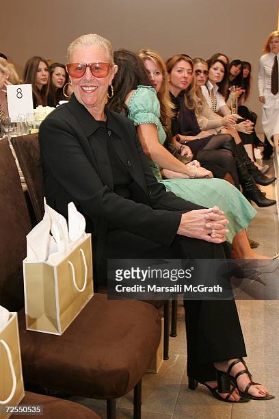 Michael Kors' mother Joan Kors attends the Michael Kors in-store appearance and fashion show at Nieman Marcus on November 14, 2006 in Beverly Hills,...