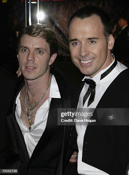 Jake Shears of Scissor Sisters and David Furnish attend the Royal Film Performance 2006 and World Premiere of the 21st James Bond movie, "Casino...