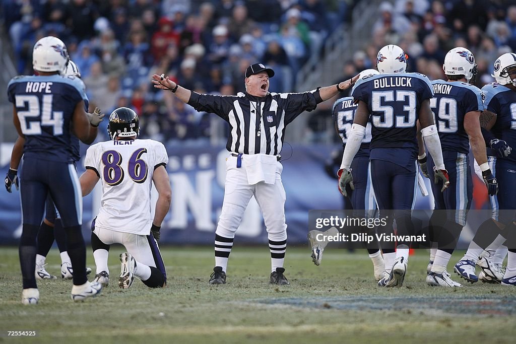 Baltimore Ravens v Tennessee Titans