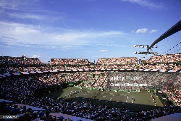 General view of the stadium during the Ericsson Open at Crandon Park in Key Biscane, Florida. Mandatory Credit: Clive Brunskill /Allsport