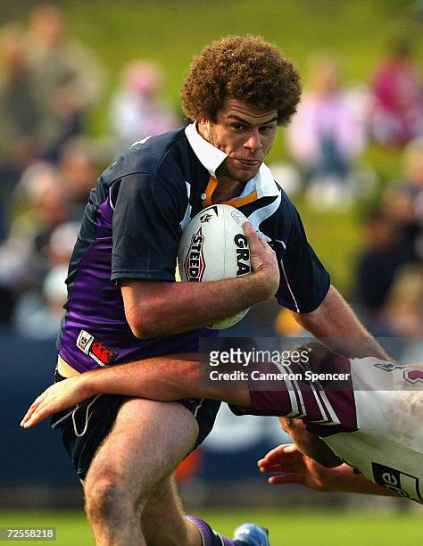 Matt King of the Storm in action during the Round 26 NRL match between the Manly-Warringah Sea Eagles and the Melbourne Storm at Brookvale Oval...