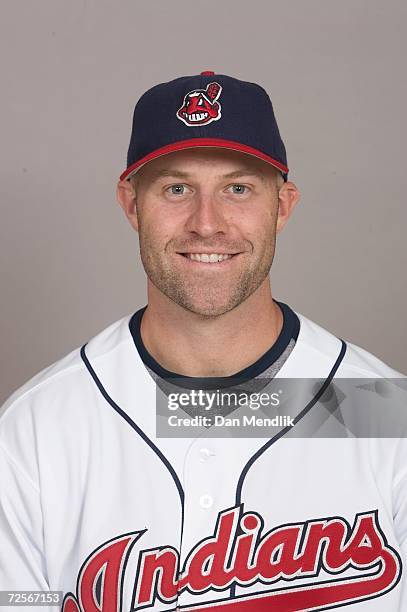 Kevin Kouzmanoff of the Cleveland Indians poses for a portrait at Jacobs Field in Cleveland, Ohio on September 27, 2006.