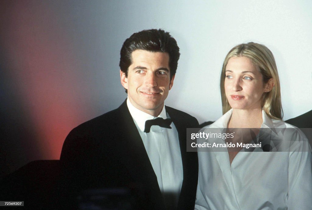 John F. Kennedy Jr. and Wife at Whitney Gala