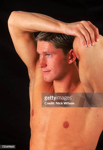 Lenny Krayzelburg of the USA poses for the camera during the Pan Pacific Championships at Sydney International Aquatic Centre in Homebush, Sydney,...