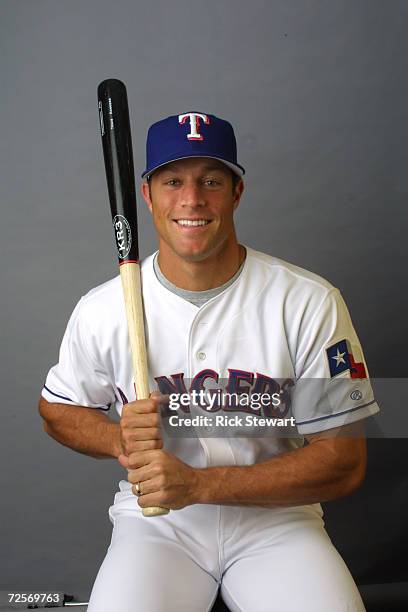 Gabe Kapler of the Texas Rangers poses during media day at Charlotte County Stadium in Port Charlotte, Florida. DIGITAL IMAGE Mandatory Credit: Rick...