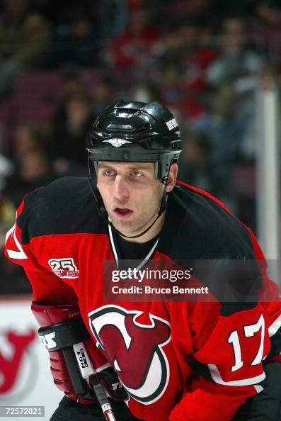 Michael Rupp of the New Jersey Devils skates during the game against ...