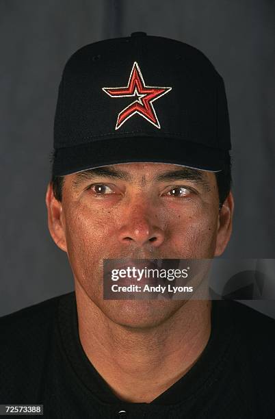 Jose Cruz of the Houston Astros poses for a studio portrait during Spring Training Photo Day in Kissimmee, Florida.