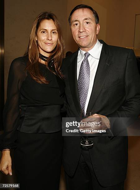 Event Chair Cristina Cuomo and President and CEO of ESCADA, USA Lawrence C. DeParis attend the Winter Wonderland Cocktail Party hosted by ESCADA and...