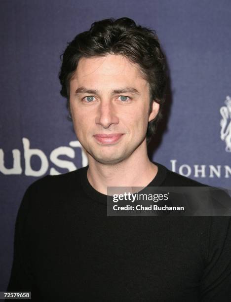Actor Zach Braff attends 'Scrubs' Season 6 party sponsored by Johnnie Walker Blue Label at a private residence on November 15, 2006 in Beverly Hills,...