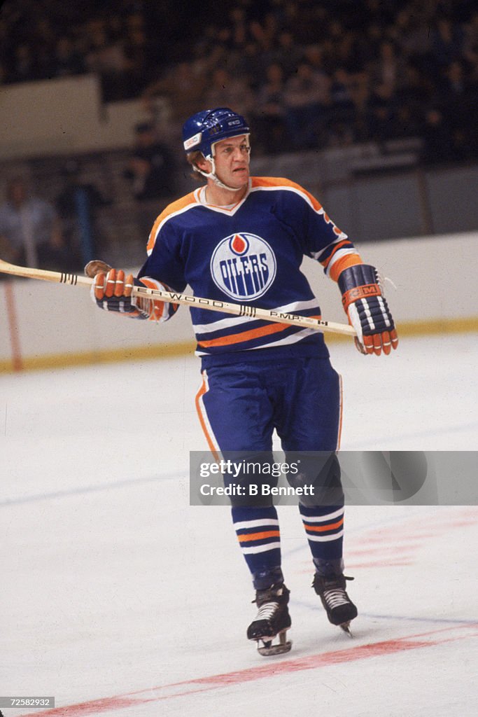 Canadian ice hockey player Al Hamilton of the Edmonton Oilers on the ...