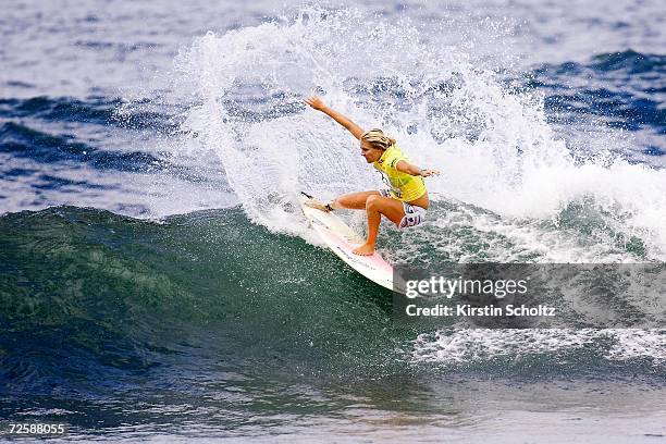 Stephanie Gilmore of Australia surfs during Vans Triple Crown