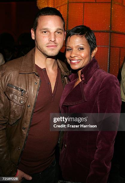 Actor Justin Chambers and his wife Keisha attend the Victoria's Secret Fashion Show after party held at the Hollywood Roosevelt Hotel on November 16,...