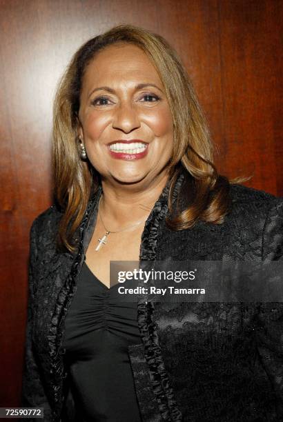 Radio One Founder and Chairperson Cathy Hughes attends the Living Legends Foundation's 13th Annual Dinner at the Westin Times Square on November 16,...