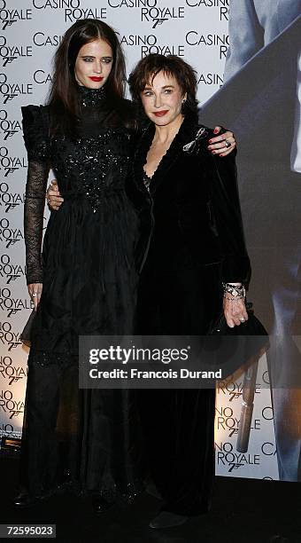 French actress Eva Green and mother Marlene Jobert attend the French premiere of ''Casino Royale'' at the Grand Rex in Paris, France.