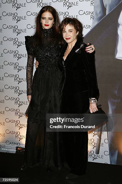 French actress Eva Green and mother Marlene Jobert attend the French premiere of ''Casino Royale'' at the Grand Rex in Paris, France.