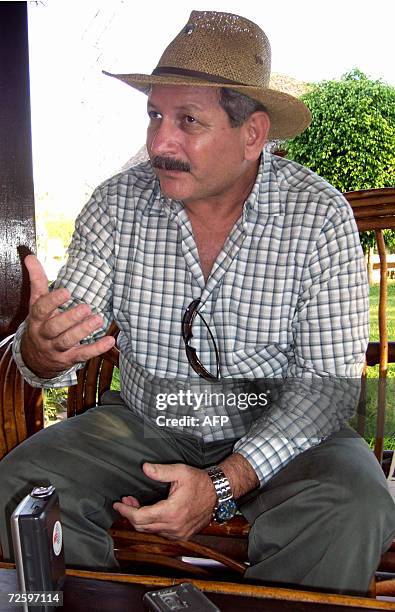 The Governor of the Bolivian department of Santa Cruz, Ruben Costas Aguilera, gives an interview to the AFP 07 Novembe,r 2006, in Camiri 400 km south...