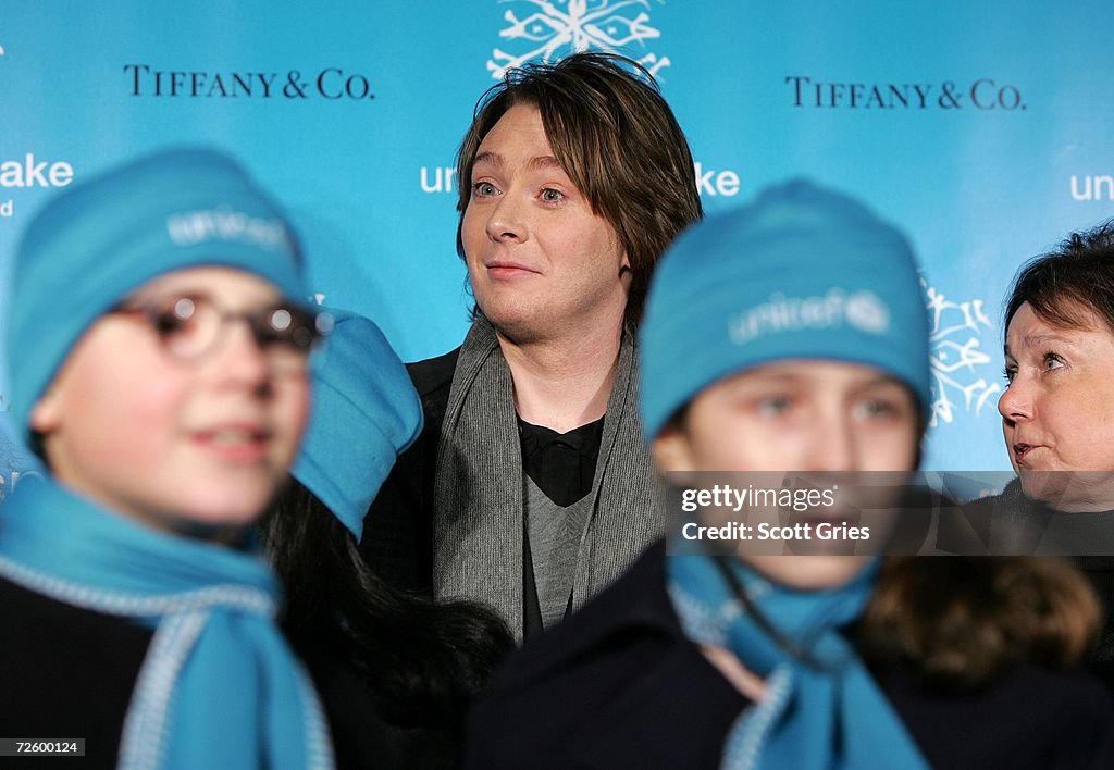 Clay Aiken Hosts The UNICEF Snowflake Lighting Ceremony