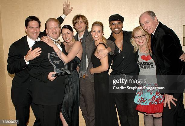 Criminal Minds" actor Thomas Gibson, Executive Producer Ed Bernero, actress Paget Brewster, actor Matthew Gray Gubler, actress A.J. Cook, actor...