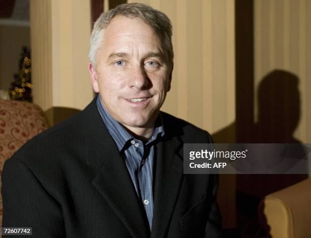 Former Tour de France winner, Greg Lemond poses during a break at the World Anti-Doping Agency board meeting 20 November 2006 in Montreal. After the...