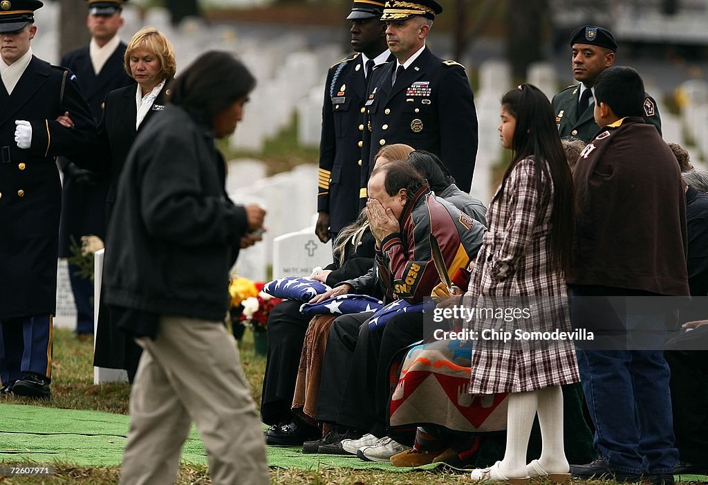 Funeral Held For Solider Killed In Iraq