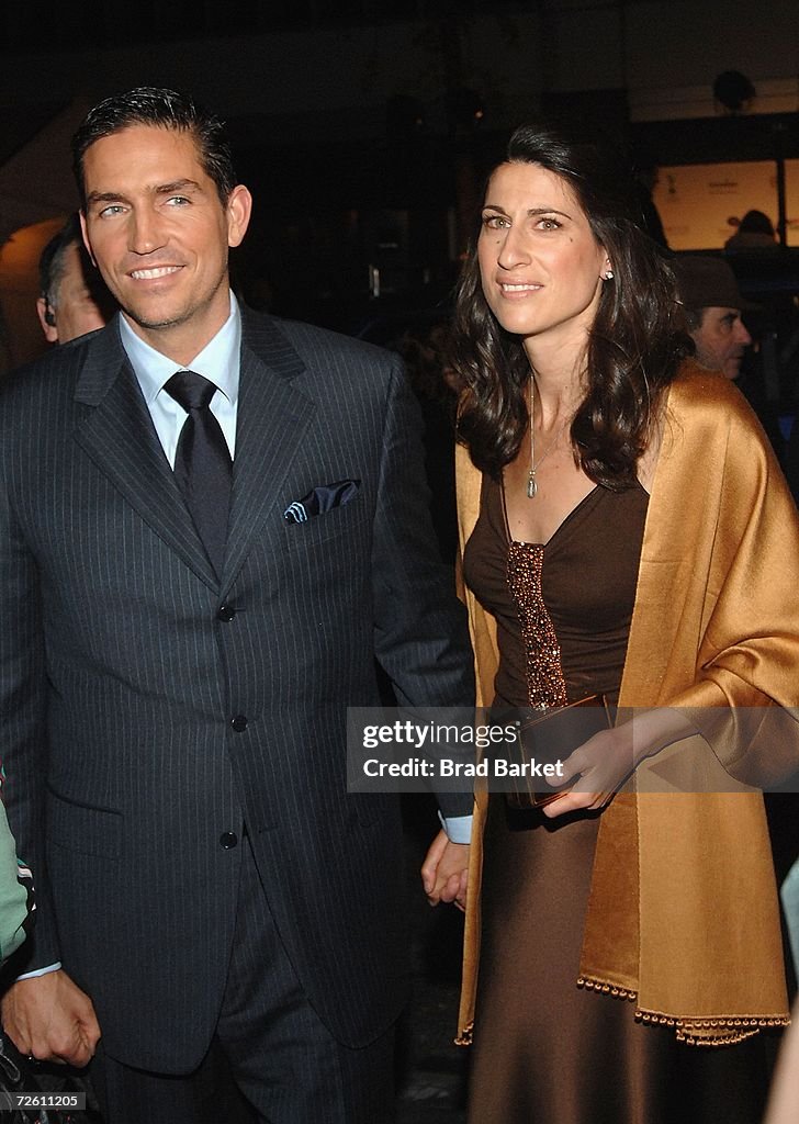 Actor Jim Caviezel and his wife Kerri Caviezel attend the Touchstone