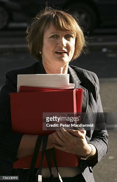 Culture Secretary Tessa Jowell arrives for a meeting in Westminster on November 21, 2006 in London. Ms Jowell's estranged husband David Mills is...