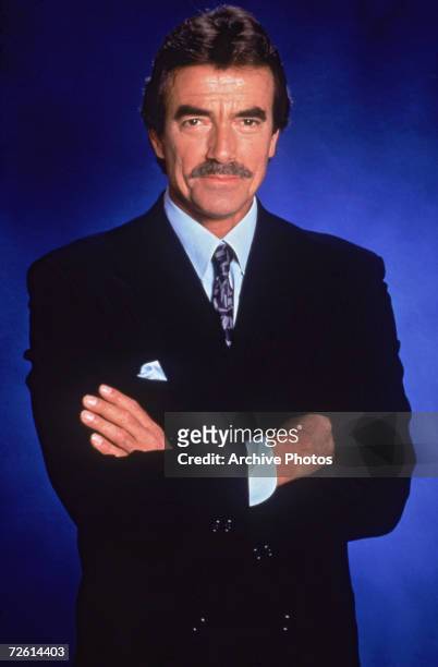 German-born actor Eric Braeden stars as Victor Newman in the long-running American TV soap 'The Young and the Restless', circa 1990.