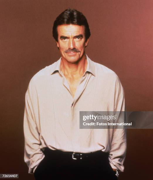 German-born actor Eric Braeden stars as Victor Newman in the long-running American TV soap 'The Young and the Restless', circa 1990.