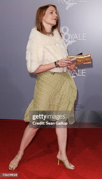 Celia von Bismarck attends the German premiere to "Casino Royale" at the CineStar November 21, 2006 in Berlin, Germany.