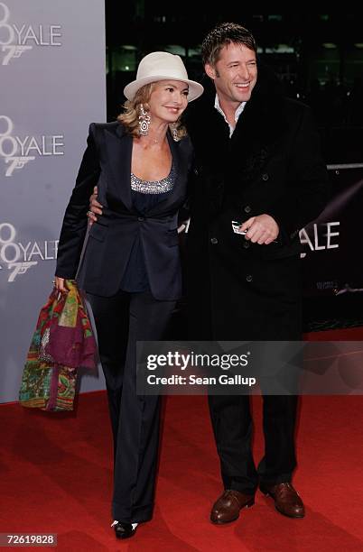 Actor Bruno Eyron and Maya Flick attend the German premiere to "Casino Royale" at the CineStar November 21, 2006 in Berlin, Germany.