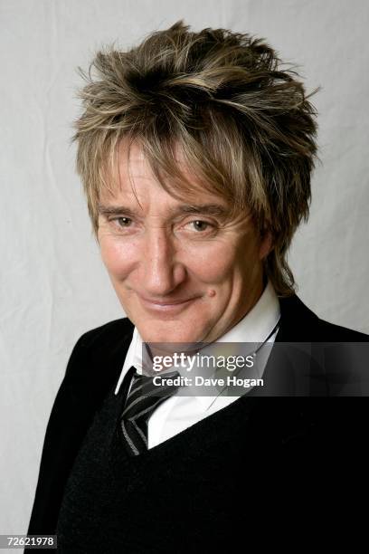 Musician Rod Stewart poses for a portrait at Langham Hotel on October 31, 2006 in London, England. Rod's new album ' Still the same...Great Rock...