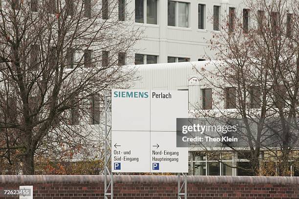 The Siemens Research Center on Otto-Hahn-Ring is seen on November 21, 2006 in Munich, Germany. Five Siemens executives have been arrested in raids at...