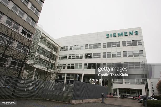 The Siemens COM Department on Hofmannstreet 51 is seen on November 21, 2006 in Munich, Germany. Five Siemens executives have been arrested in raids...