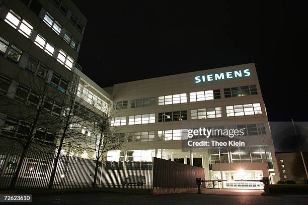 The Siemens COM Department on Hofmannstreet 51 is seen on November 21, 2006 in Munich, Germany. Five Siemens executives have been arrested in raids...