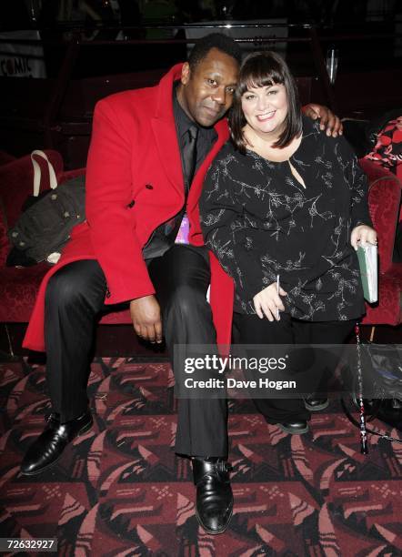 Lenny Henry and his wife Dawn French attend the afterparty following the "Little Britain's Big Night" charity gala performance in aid of Comic Relief...