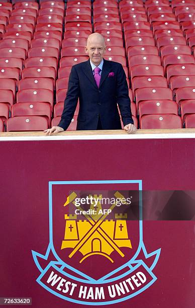 United Kingdom: Icelandic businessman Eggert Magnusson is pictured at West Ham United football Club in London, 21 November 2006. Magnusson, the head...