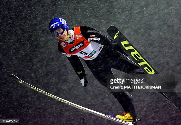 Finland's Arttu Lappi competes during the season's first World Cup event in Ruka, Kuusamo, 24 November 2006. The competition was stopped after first...
