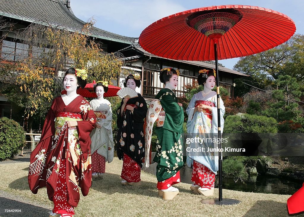 Traditional Tea Ceremony Performed In Kyoto