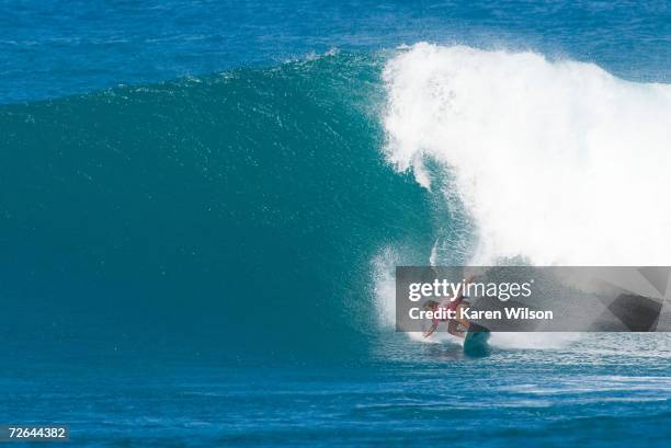 Former ASP world champion and current Triple Crown ratings leader Sofia Mulanovich of Peru wins her opening round heat of the Roxy Pro at Sunset...