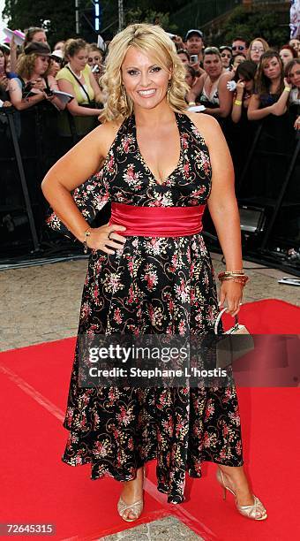 Biggest Loser contestant AJ Rochester arrives at the Australian Idol Grand Final 2006 at the Sydney Opera House on November 26, 2006 in Sydney,...