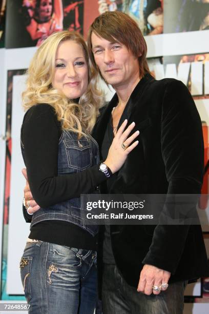 Janine Kunze and Dirk Budach attend the ''We Will Rock You'' Charity Show on November 26, 2006 in Cologne, Germany.