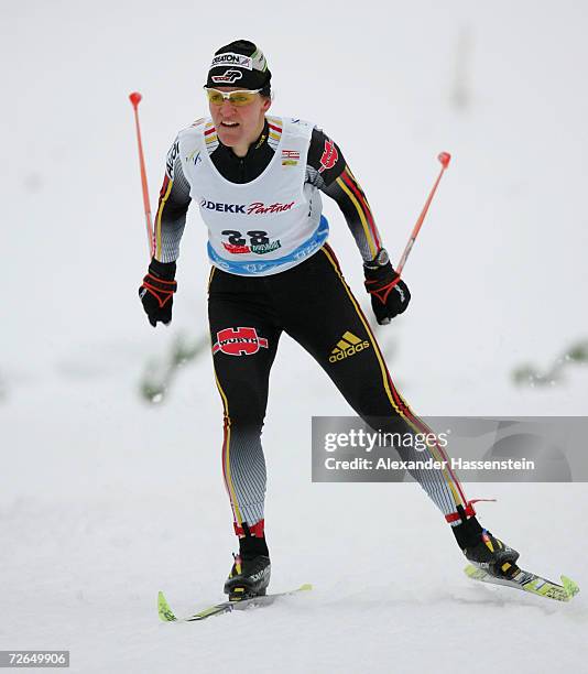 Viola Bauer of Germany in action during the Classic Sprint Cross Country event, at the FIS World Cup Nordic Opening 2006 on November 25, 2006 in...