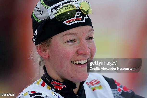 Viola Bauer of Germany looks on during the Classic Sprint Cross Country event, at the FIS World Cup Nordic Opening 2006 on November 25, 2006 in...